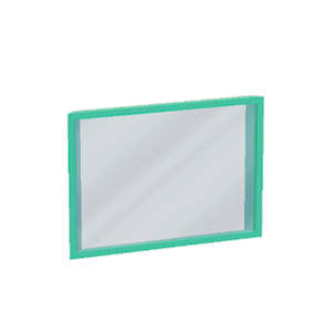 Aquamarine Window pane (sloped)