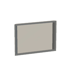 Black Window pane (sloped)
