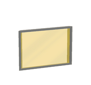 Yellow Window pane (sloped)