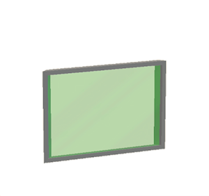 Green Window pane (sloped)