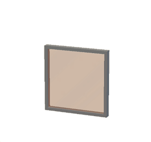 Brown Window pane