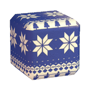 Navy Winter print