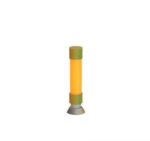 Orange Wireless power-transmitter post