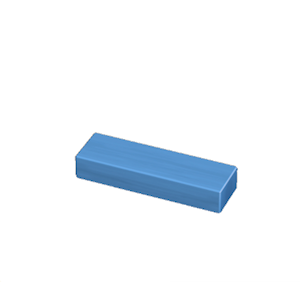 Blue Wooden beam