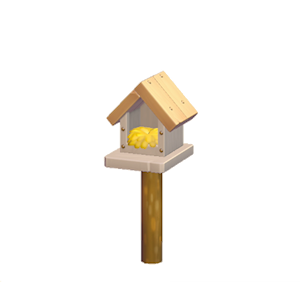 Beige Wooden birdhouse