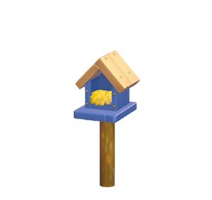 Navy Wooden birdhouse