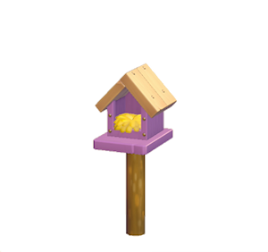 Purple Wooden birdhouse