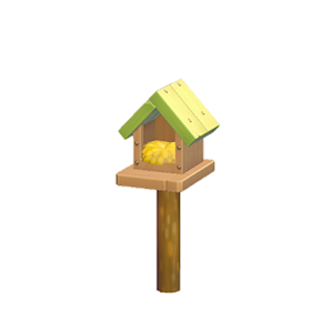 Lime Wooden birdhouse