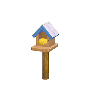 Blue Wooden birdhouse