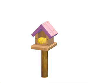 Purple Wooden birdhouse