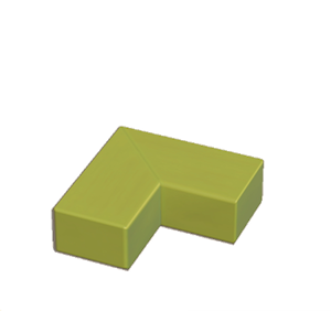 Lime Wooden border (corner)