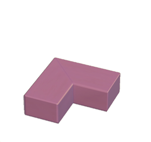 Purple Wooden border (corner)