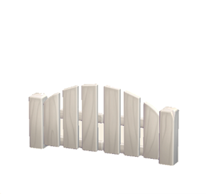 White Wooden gate