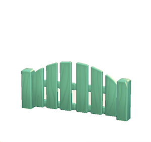 Aquamarine Wooden gate
