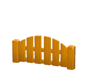Orange Wooden gate