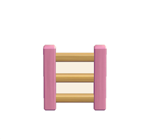 Rose Wooden ladder