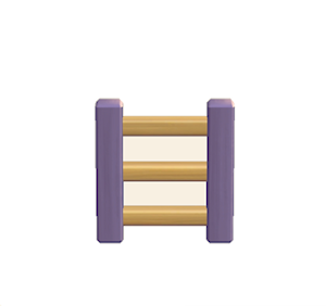 Plum Wooden ladder