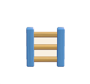Blue Wooden ladder
