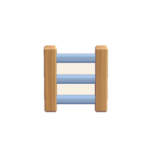 Cyan Wooden ladder