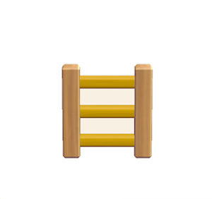 Yellow Wooden ladder