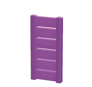 Purple Wooden partition