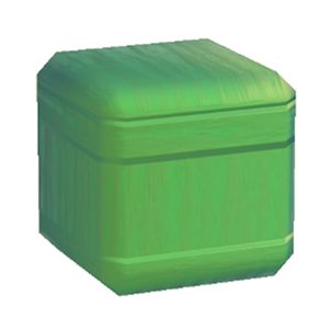 Green Wooden pillar (upper)