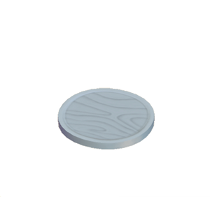 Gray Wooden plate