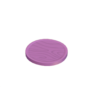 Purple Wooden plate