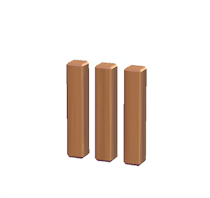 Brown Wooden posts