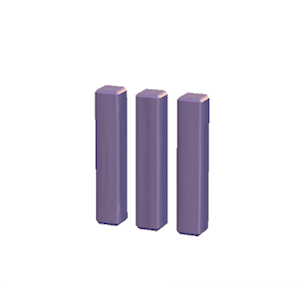 Plum Wooden posts