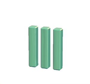 Aquamarine Wooden posts