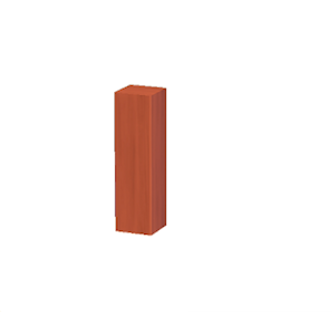 Red Wooden support