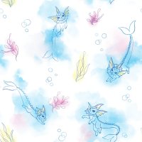 Vaporeon Pokémon Shirt Pattern