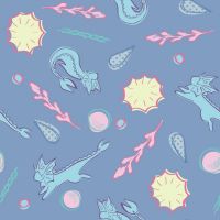 Vaporeon Pokémon Shirt Pattern