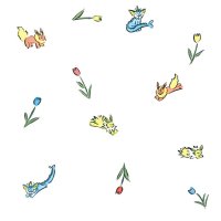 Vaporeon, Jolteon & Flareon Pokémon Shirt Pattern