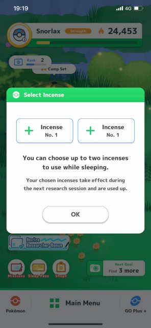 Incense in Pokmon Sleep