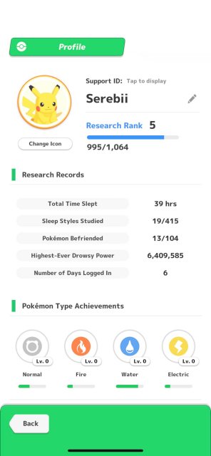 research rank pokemon sleep