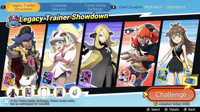 Legacy Trainer Showdown - Cynthia Image