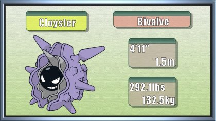 ONIX AND CLOYSTER TRAINER IN POKEMON HG/SS 