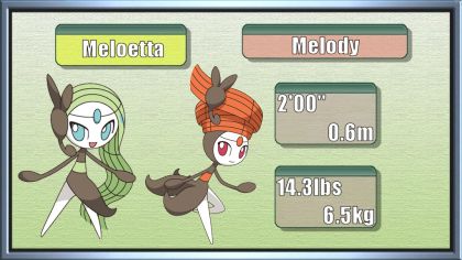 Pokemon 4090 Meloetta Pirouette Pokedex: Evolution, Moves, Location, Stats