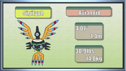 Sigilyph, Pokémon