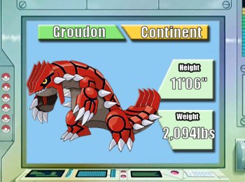 Groudon  Pokédex