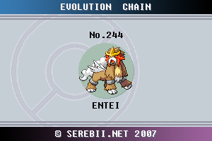Pokemon 2244 Shiny Entei Pokedex: Evolution, Moves, Location, Stats