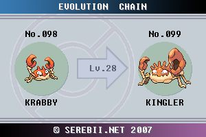 Evolucao Do Pokemon Kingler