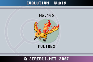 Pokemon 146 Moltres Pokedex: Evolution, Moves, Location, Stats