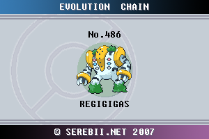 Pokemon 2486 Shiny Regigigas Pokedex: Evolution, Moves, Location