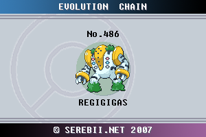 Pokemon 2486 Shiny Regigigas Pokedex: Evolution, Moves, Location, Stats