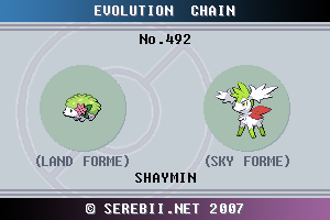 Pokemon 492 Shaymin Land Pokedex: Evolution, Moves, Location, Stats