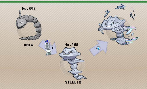 Onix Evolves into Steelix! - Pokemon Evolution Animation 