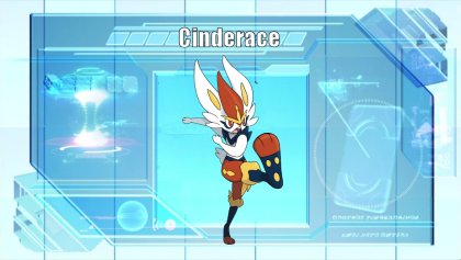 Cinderace, The Striker Pokémon. 